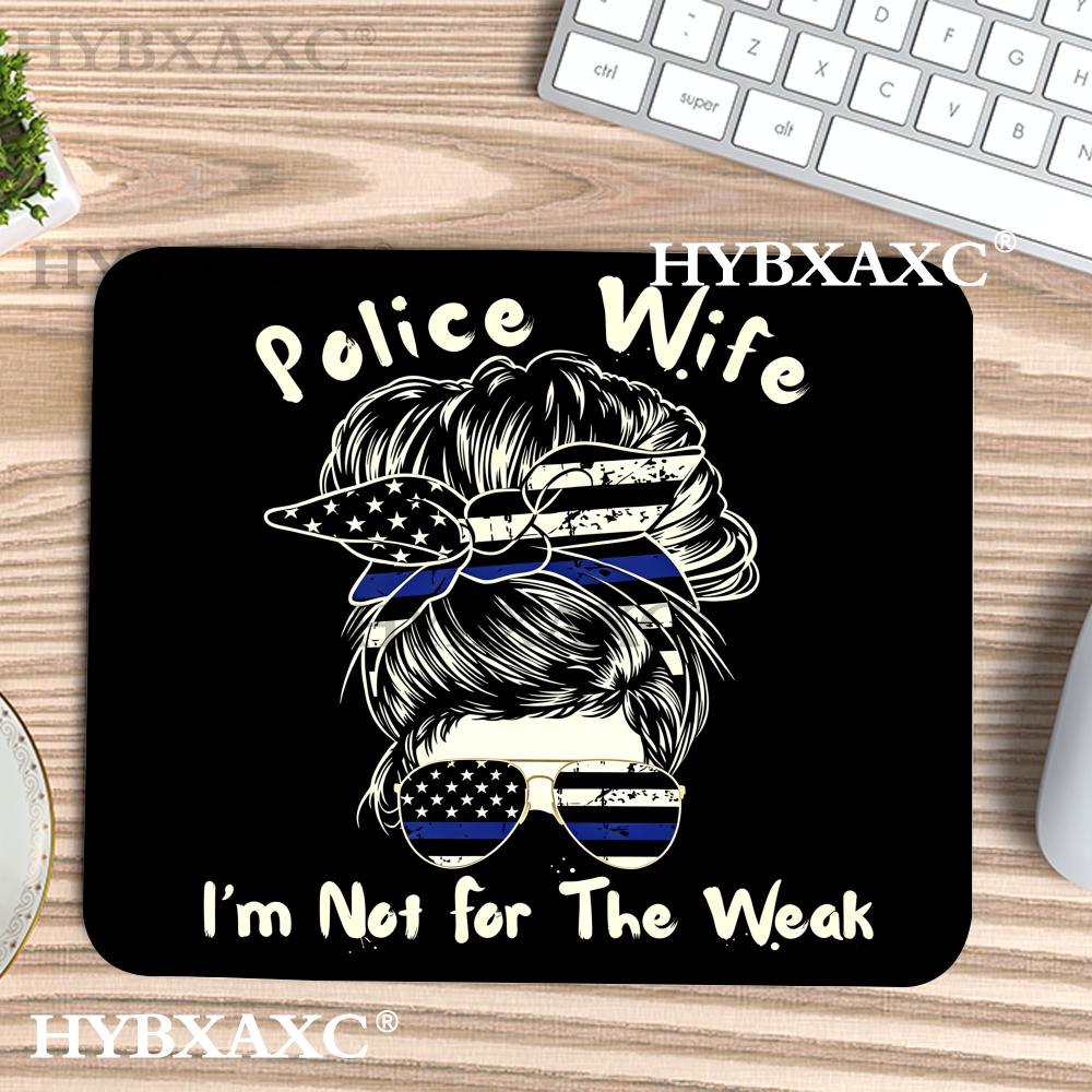 Work Desk Home Setup - HYBXAXC Alas Mouse Istri Polisi Motif