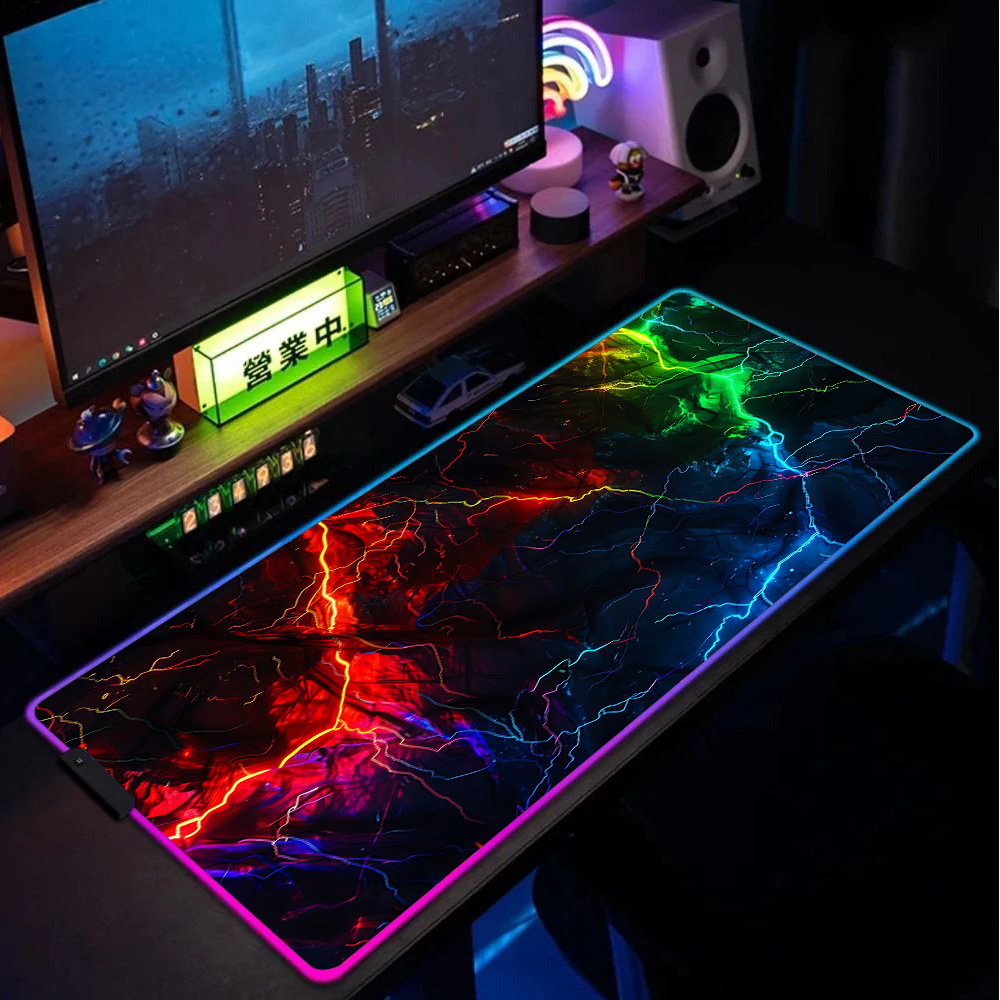 Desk Setup Rgb - Xxl Gaming Mouse Pad Gamer Rgb