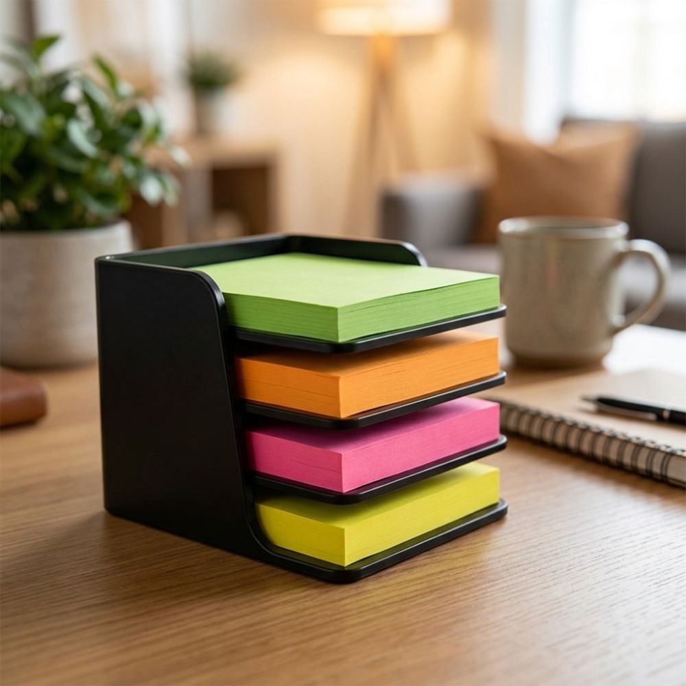 Sticky Memo Holder - Tempat Penyimpanan Catatan Tempel yang Dapat