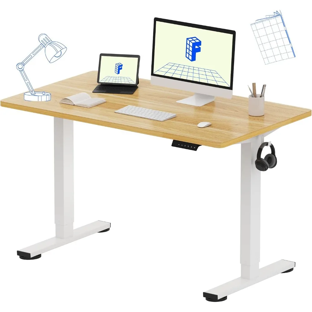 Desk Setup Dual Monitor - Meja Kerja Berdiri Satu Bagian 48