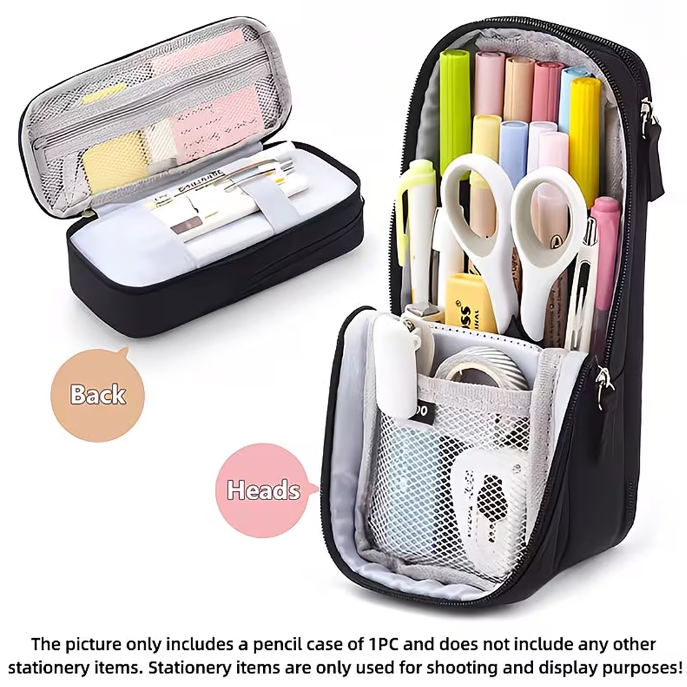 Sticky Memo Holder - Kotak Pensil Tas Sekolah Kecil Portabel