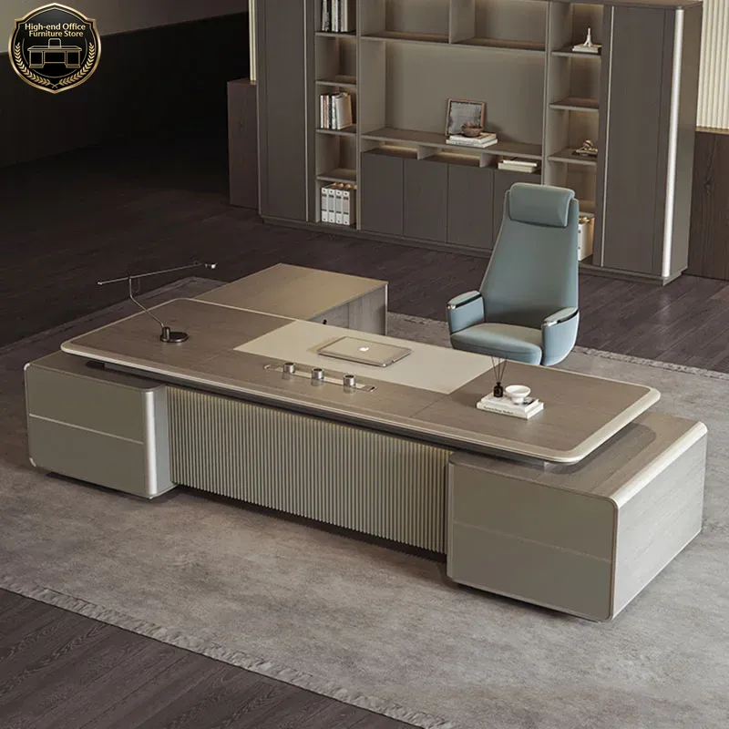 Work Desk Home Setup - Meja Gaming L Boss untuk Rumah,