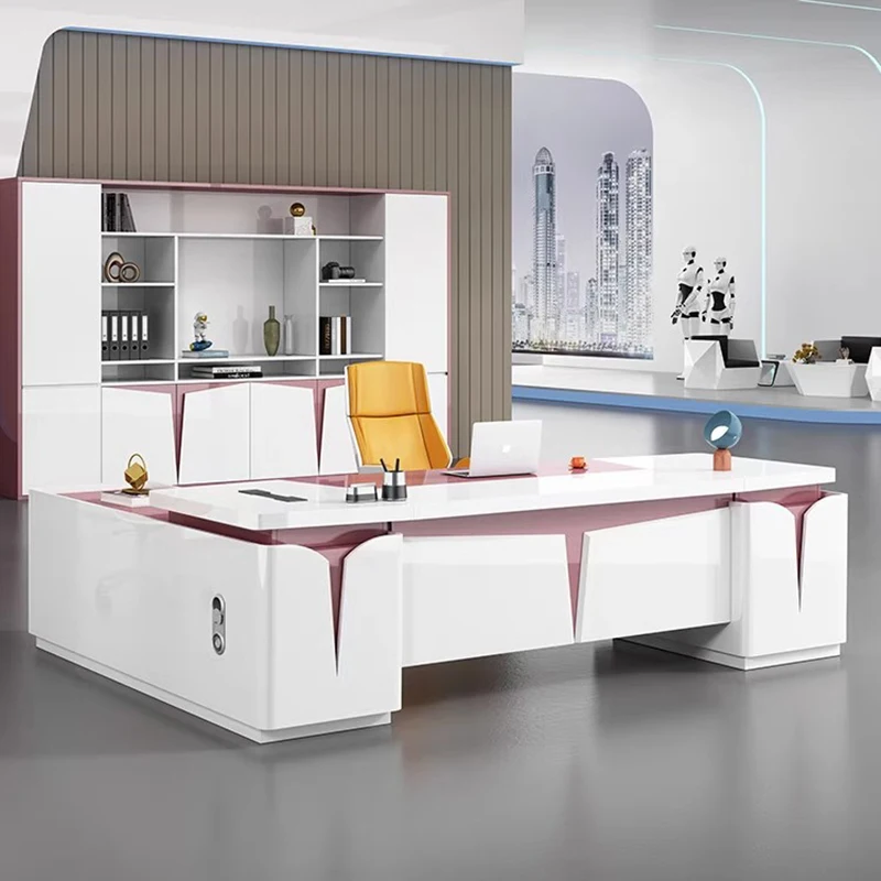 Desk Setup Simple - Perlengkapan Meja Kantor Sederhana, Meja Sudut
