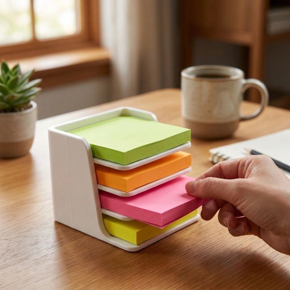 Sticky Memo Holder - Kotak Penyimpanan Catatan Serbaguna yang Dapat