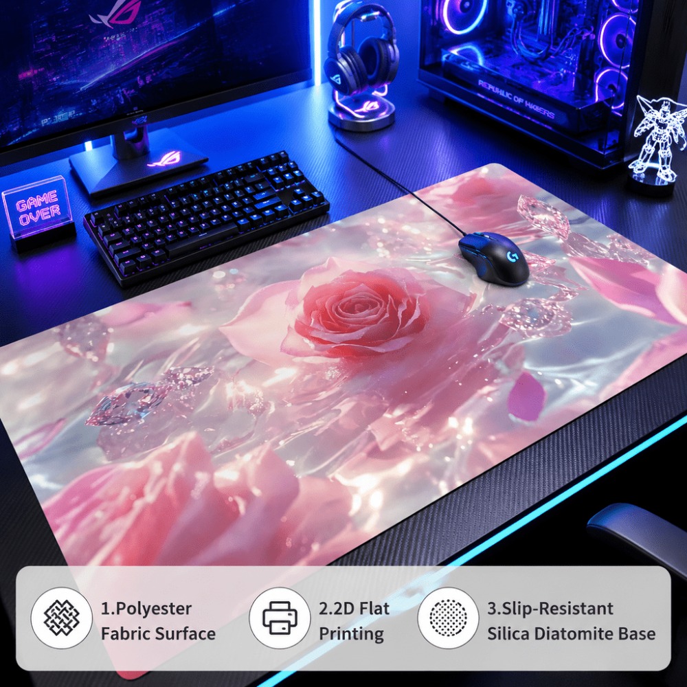Tanda air mawar merah muda asl - Desk Setup Simple ulasan dan harga