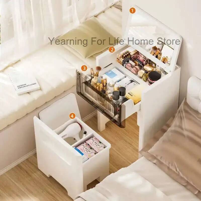Meja Rias dengan Cermin 3 in 1 - Desk Setup Bedroom ulasan dan harga