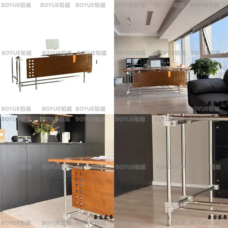 Meja Komputer Kayu Solid Bauha - Desk Setup L Shaped ulasan dan harga