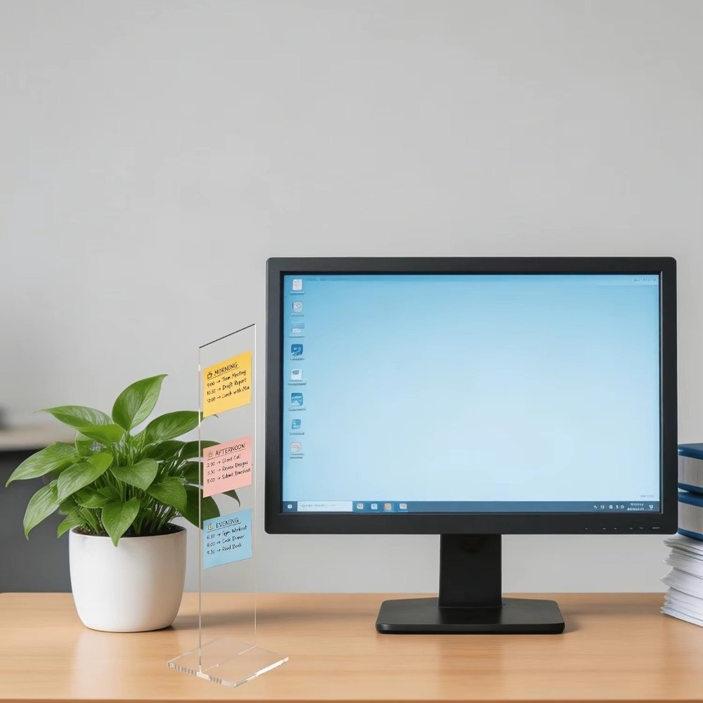 Papan Pesan Memo Akrilik Dapat - Sticky Memo Holder ulasan dan harga
