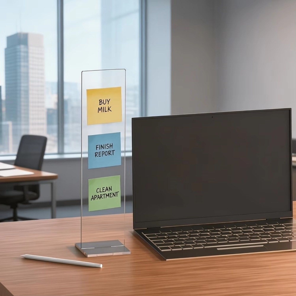 Papan Pesan Memo Akrilik Dapat - Sticky Memo Holder ulasan dan harga