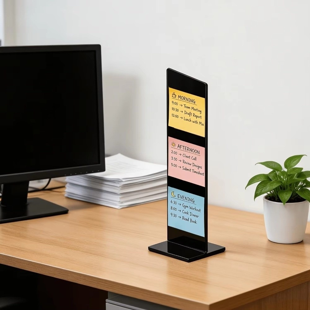 Papan Pesan Memo Akrilik Dapat - Sticky Memo Holder ulasan dan harga