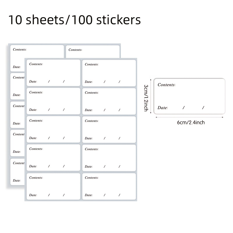 100 Buah/10 Lembar Label Freez - Sticky Memo Holder ulasan dan harga