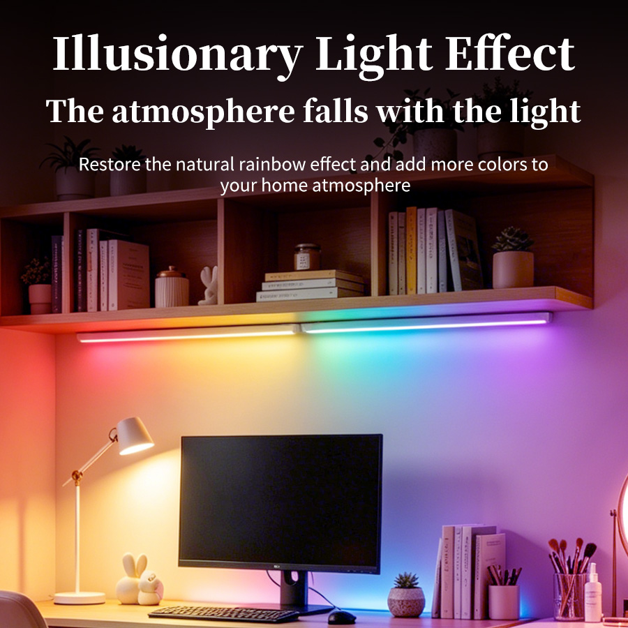 Lampu Meja LED RGB Dapat Diisi - Desk Setup Rgb ulasan dan harga