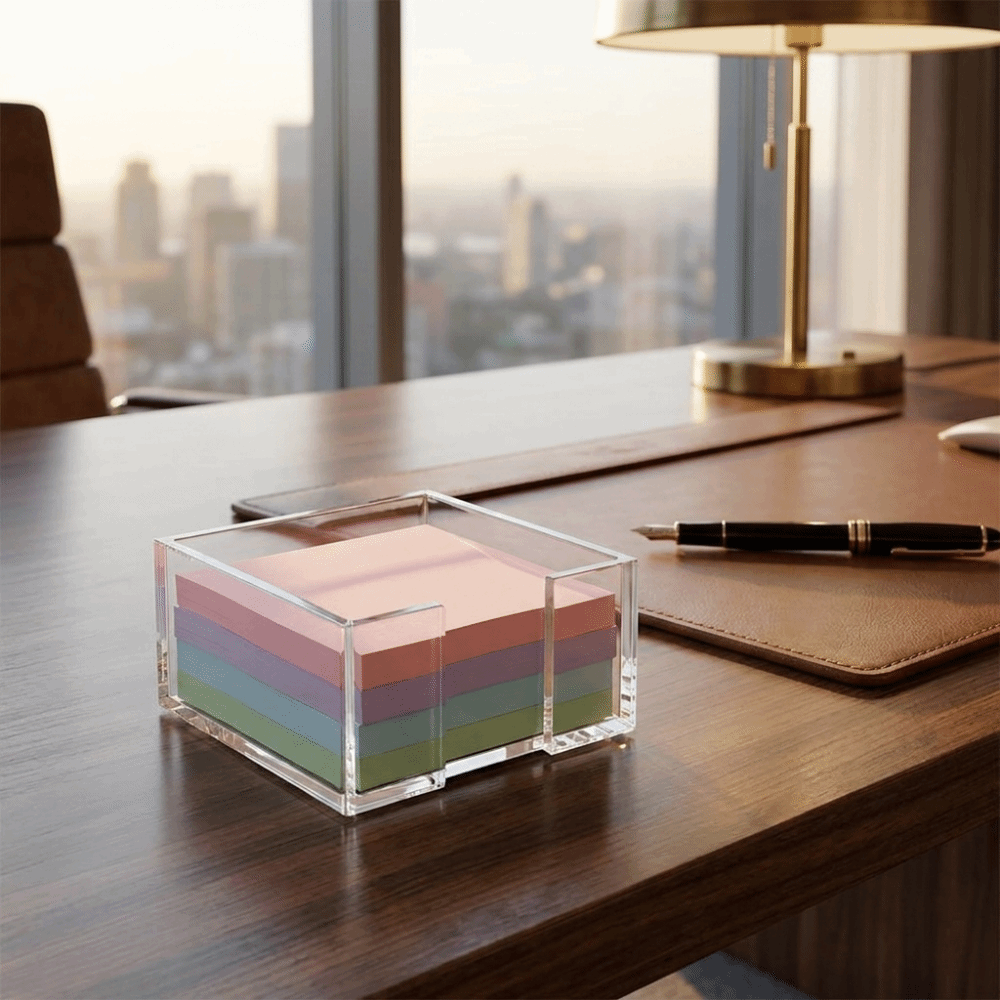 Tempat Catatan Tempel Transpar - Sticky Memo Holder ulasan dan harga