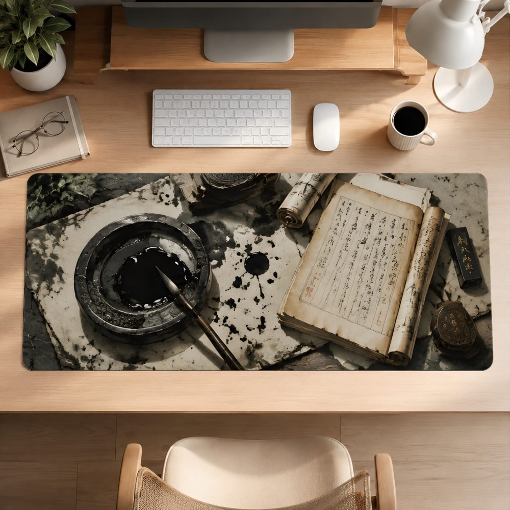 Kaligrafi Cina retro, alas ant - Desk Setup Simple ulasan dan harga