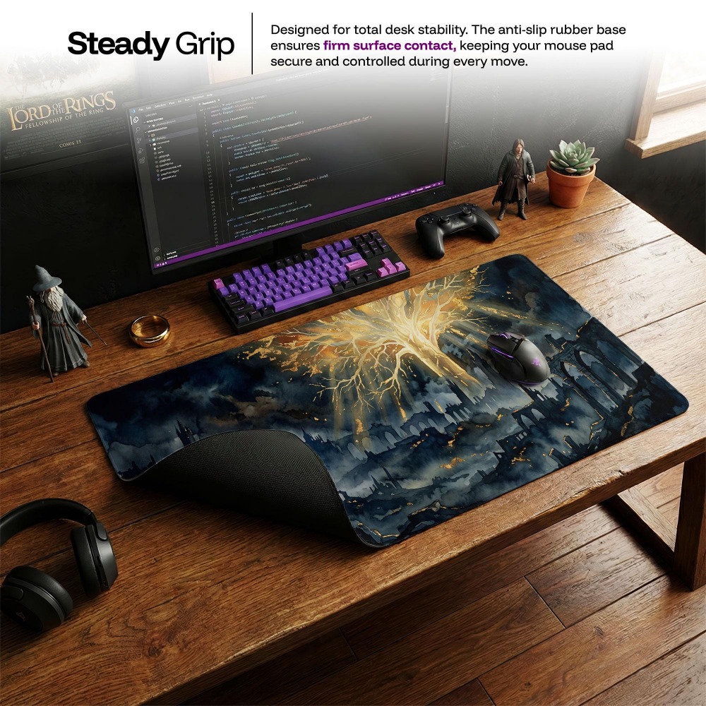 Alas Meja, Alas Mouse Fantasi  - Desk Setup Simple ulasan dan harga