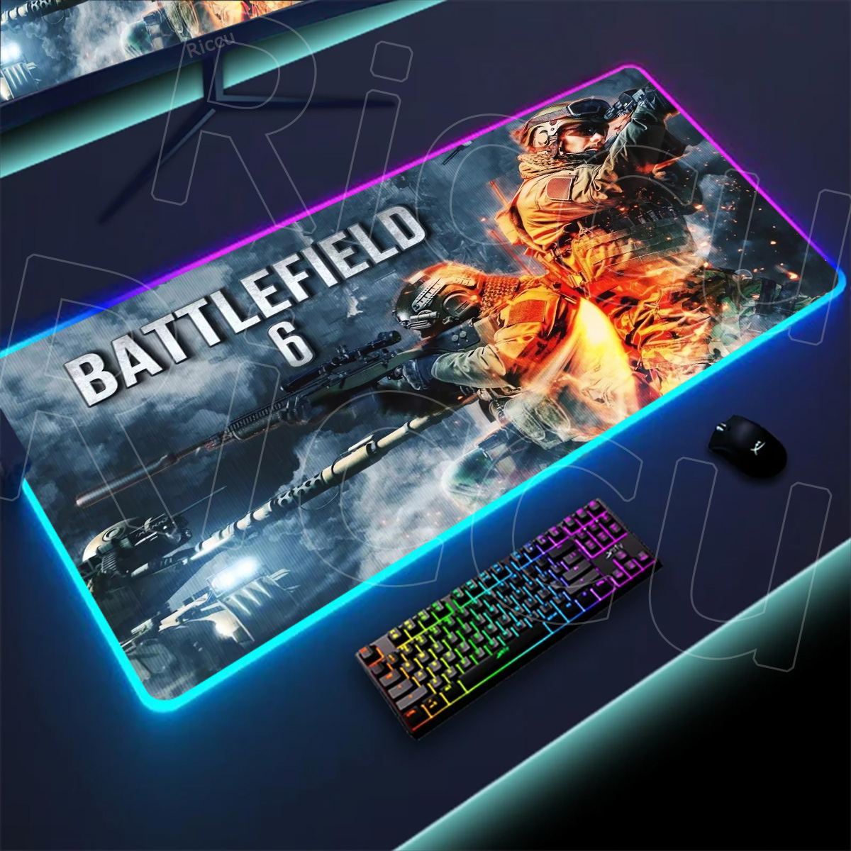 Alas Meja Rgb Gamer Baru Lampu - Desk Setup Rgb ulasan dan harga