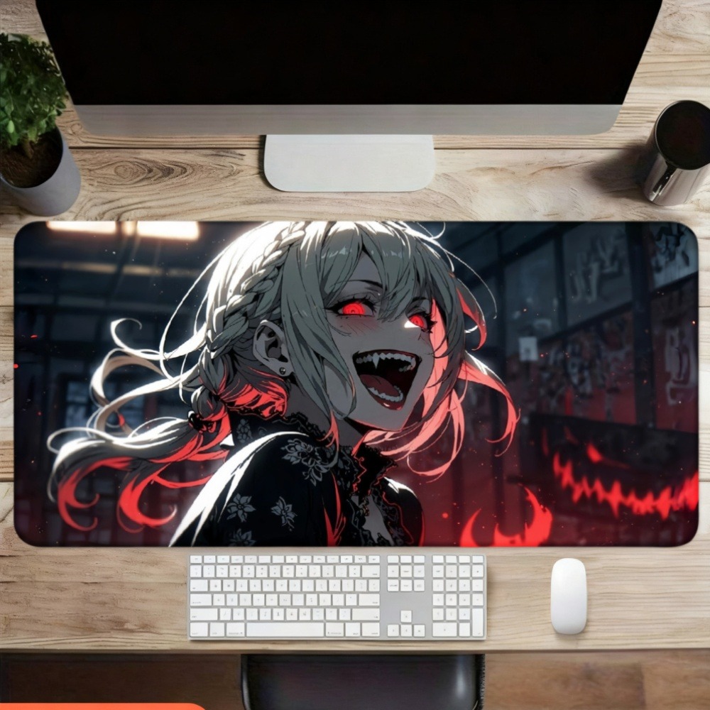 Seorang gadis anime dengan api - Desk Setup Simple ulasan dan harga