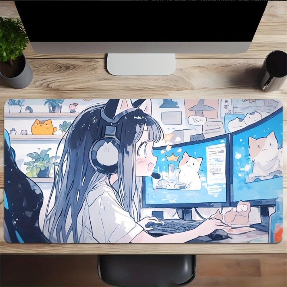 Alas Mouse Game Kartun Esports - Desk Setup Simple ulasan dan harga