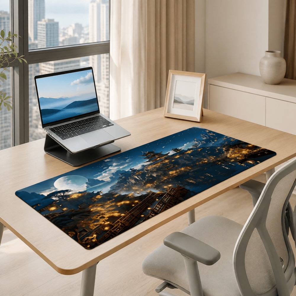 Alas meja memanjang dengan mot - Desk Setup Simple ulasan dan harga