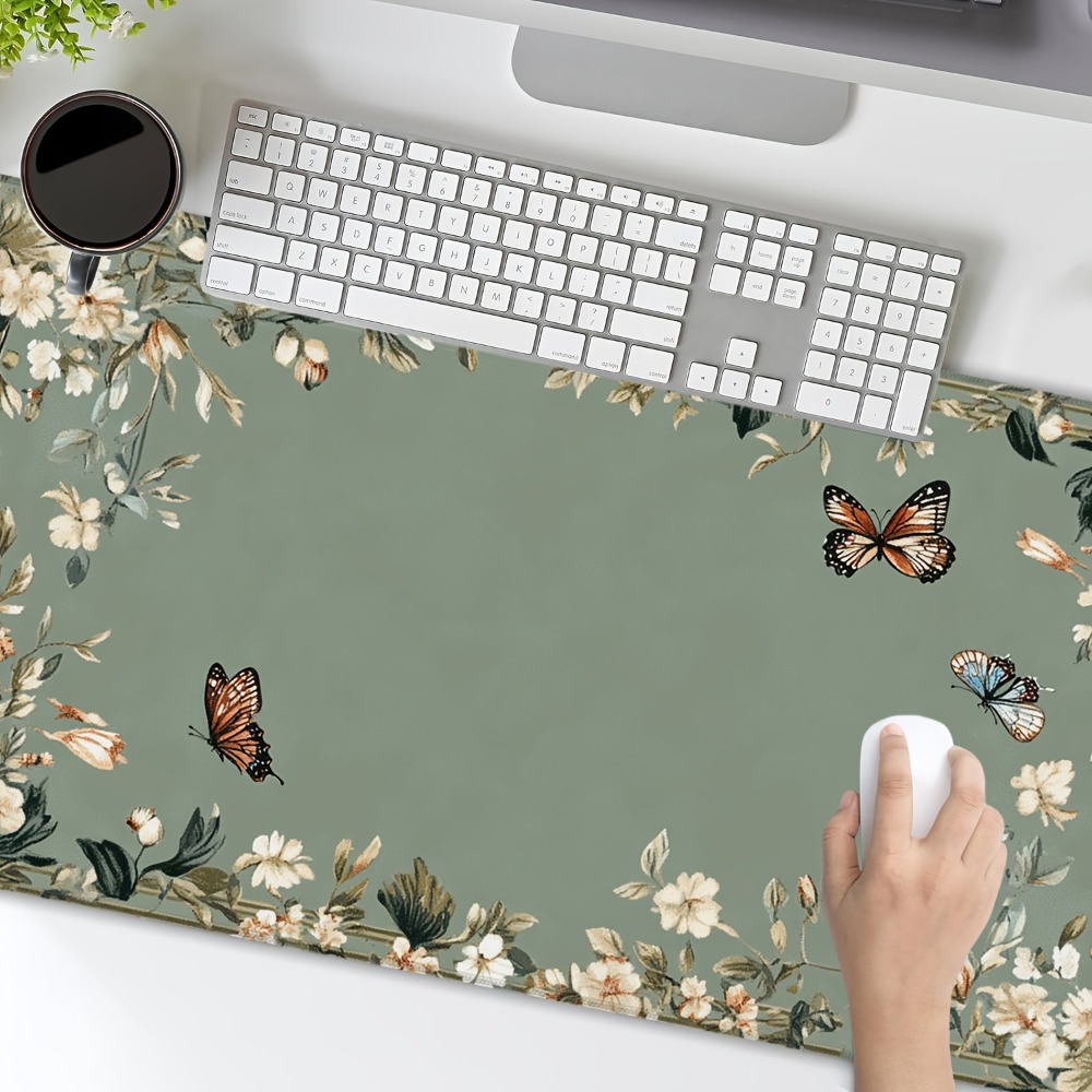 Alas meja berpola kupu-kupu da - Desk Setup Simple ulasan dan harga