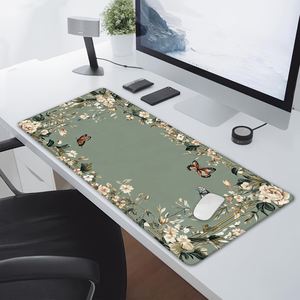 Alas meja berpola kupu-kupu da - Desk Setup Simple ulasan dan harga