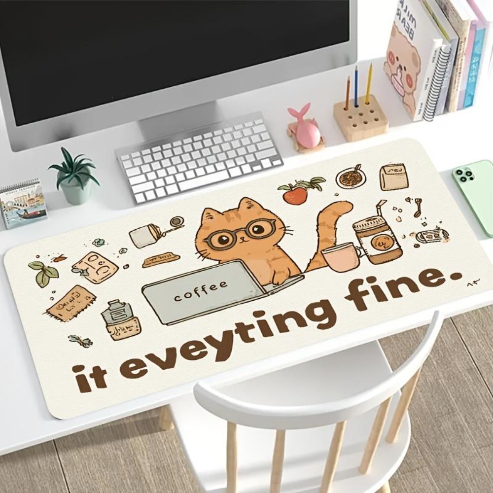Pola-pola gambar tangan, kucin - Desk Setup Simple ulasan dan harga