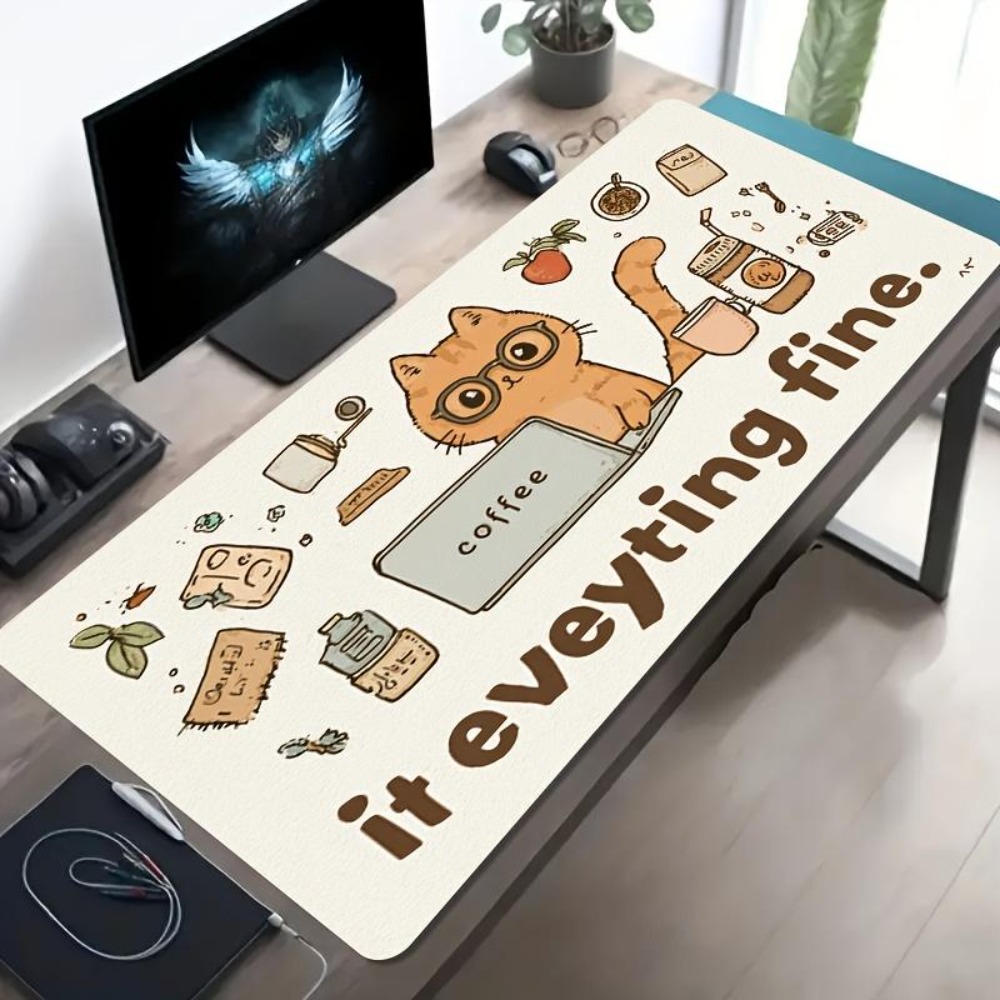 Pola-pola gambar tangan, kucin - Desk Setup Simple ulasan dan harga