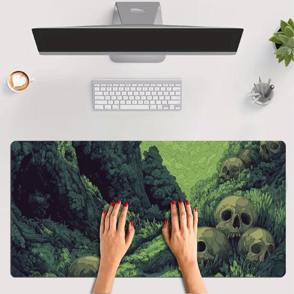 Dengan pemandangan hutan yang  - Desk Setup Simple ulasan dan harga