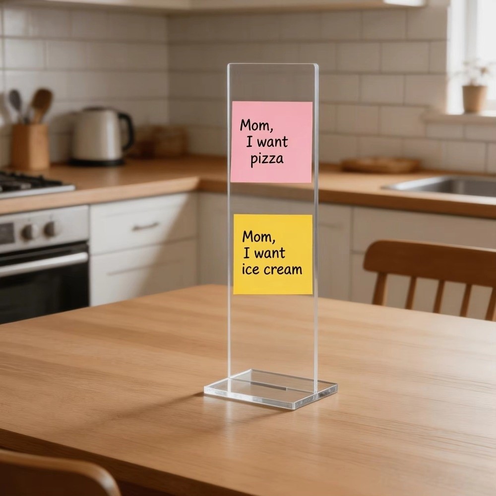 Papan Pesan Memo Akrilik, Peny - Sticky Memo Holder ulasan dan harga