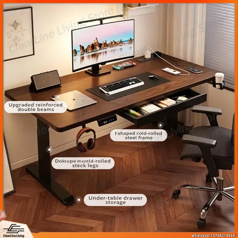 Meja Gaming Elektrik dengan Pe - Desk Setup Rgb ulasan dan harga