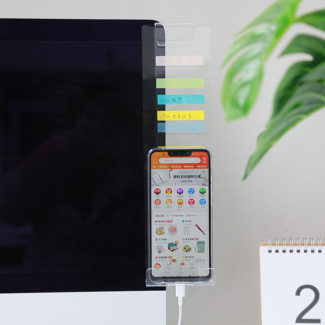 Papan Memo Monitor pesan akril - Sticky Memo Holder ulasan dan harga