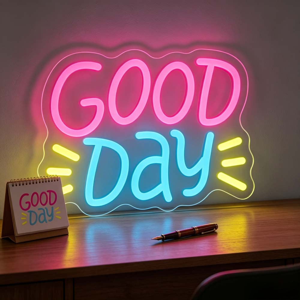 Lampu Neon LED Good Day Warna- - Desk Setup Rgb ulasan dan harga