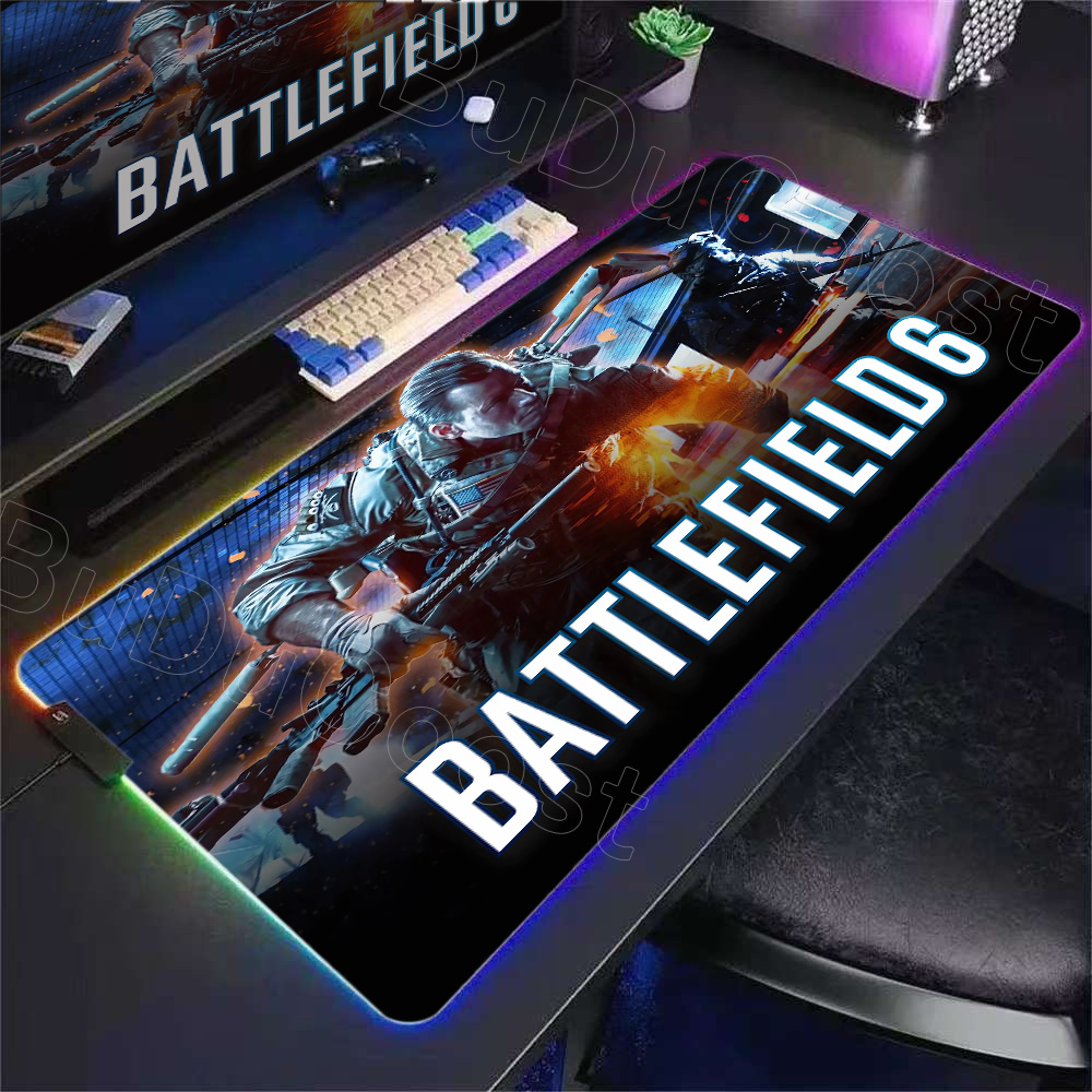 Alas Meja Gamer RGB Baru Lampu - Desk Setup Rgb ulasan dan harga