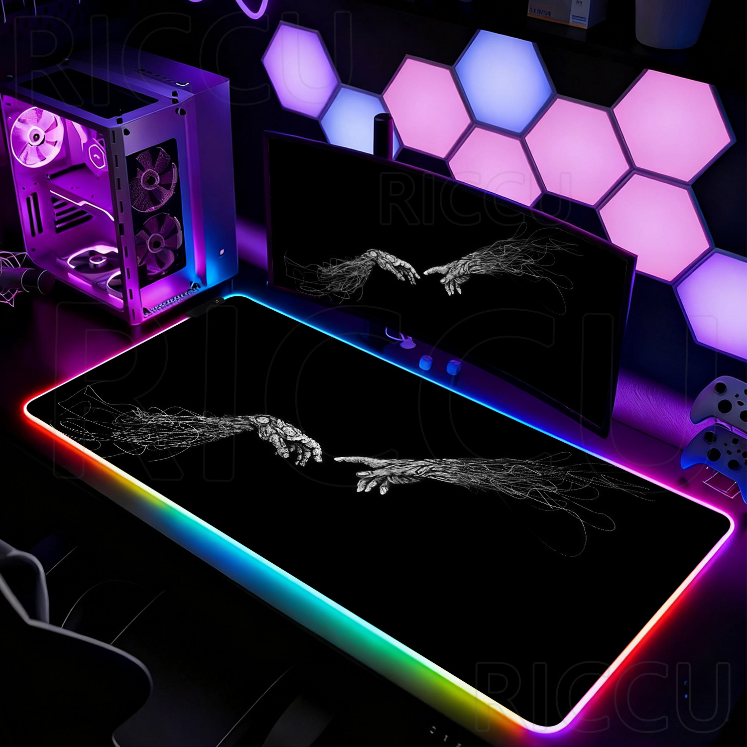 Alas Mouse RGB XXL HD Besar Hi - Desk Setup Rgb ulasan dan harga