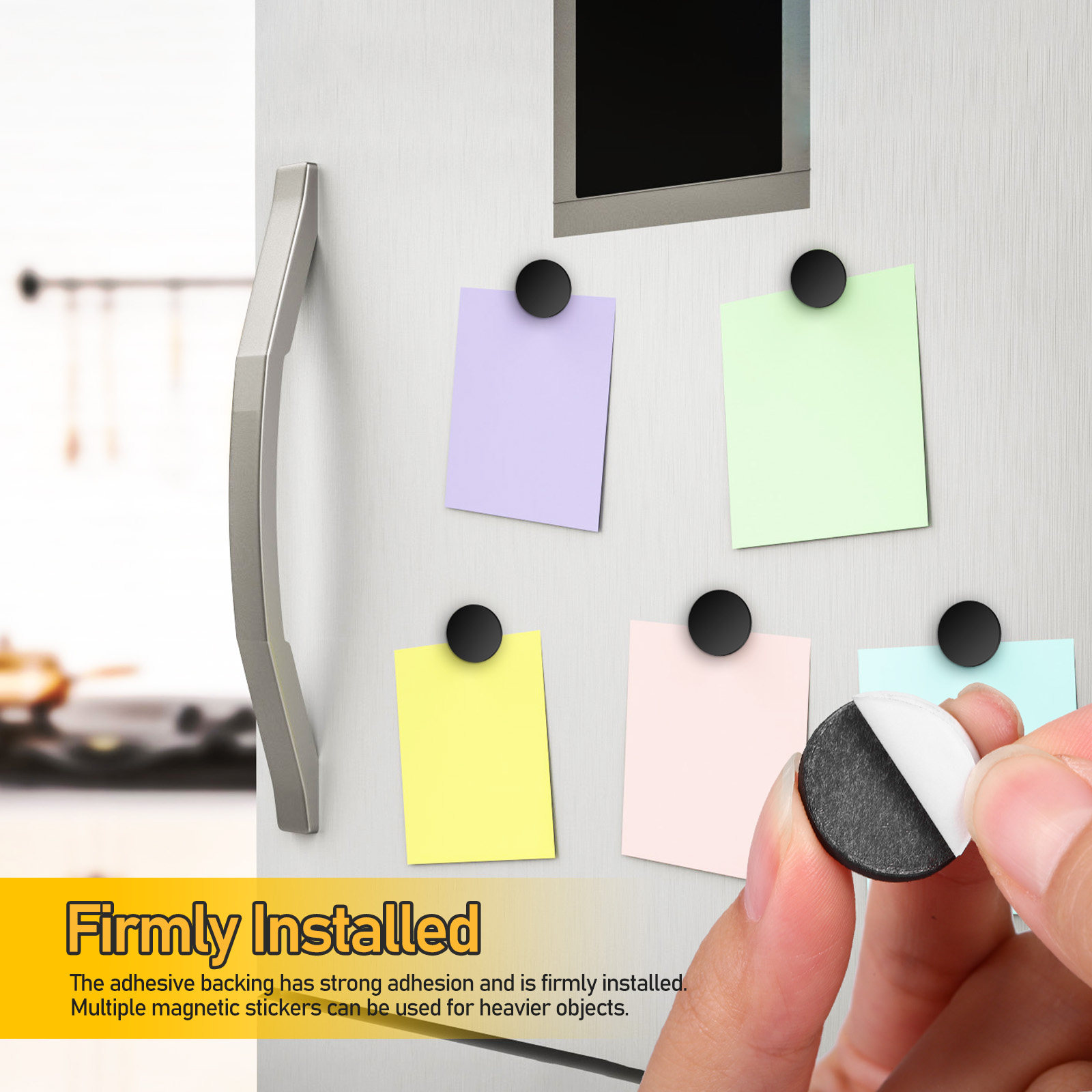 100 Buah Titik Magnetik Bulat  - Sticky Memo Holder ulasan dan harga